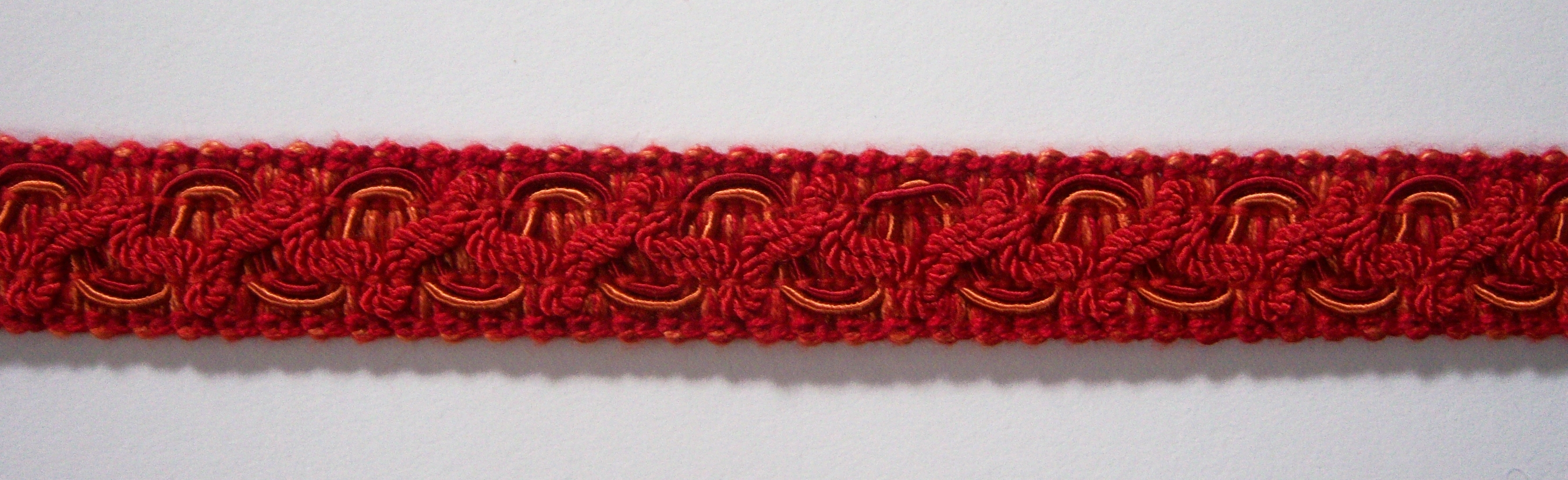 Orange/Rust 7/8" Braid Trim