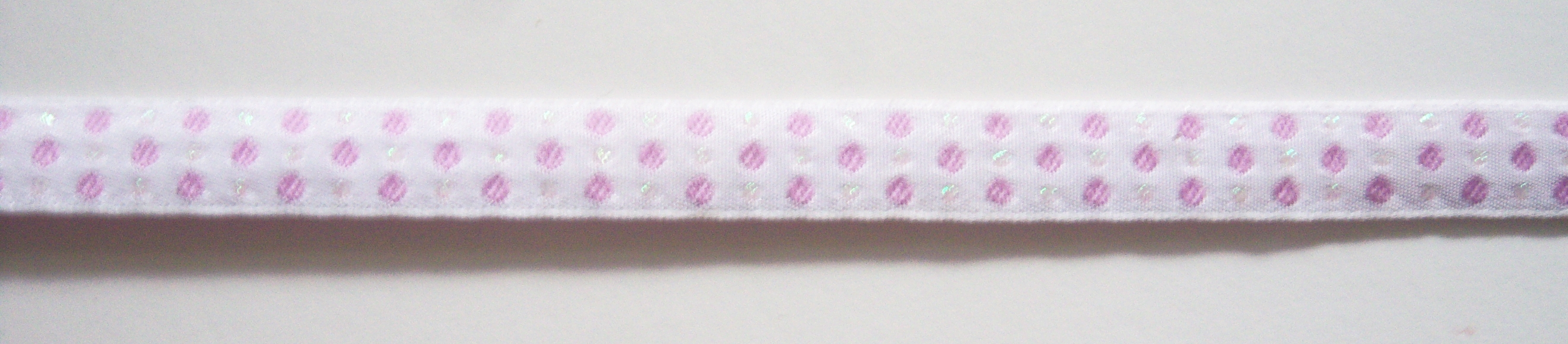 White/Lilac 1/2" Iridescent Ribbon