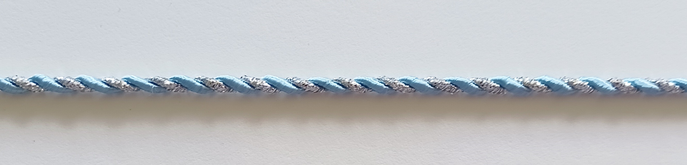 Blue/Silver Metallic 1/8" Cord