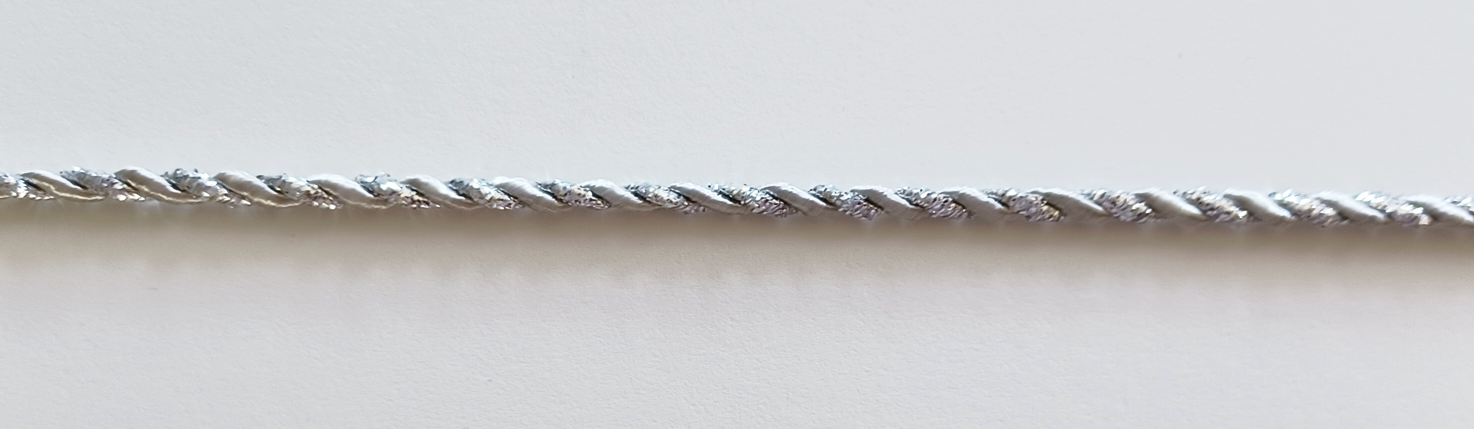 Grey/Silver Metallic 1/8" Cord
