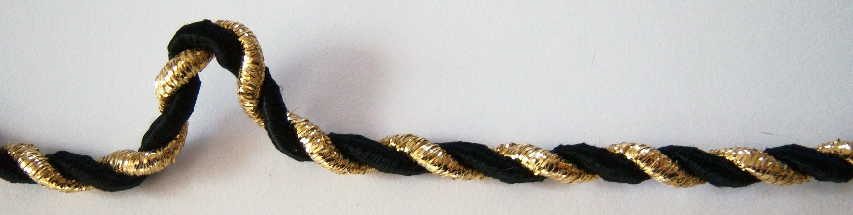 Black/Gold Sparkle 1/4" Wired Cord