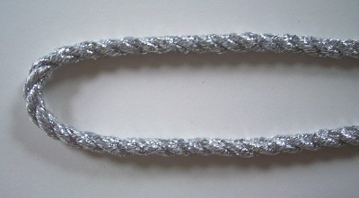 Silver Metallic 1/4" Cord