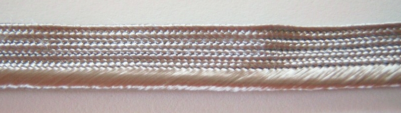 Silver Satin Stitch Piping