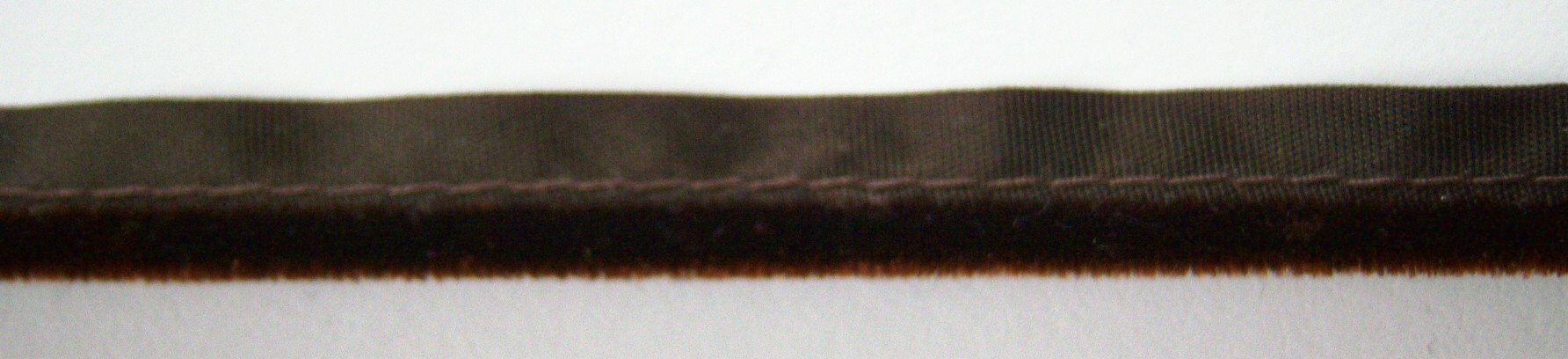 Mokuba Brown Velvet 7/16" Piping