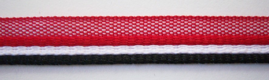 Red/White/Black 1/2" Piping
