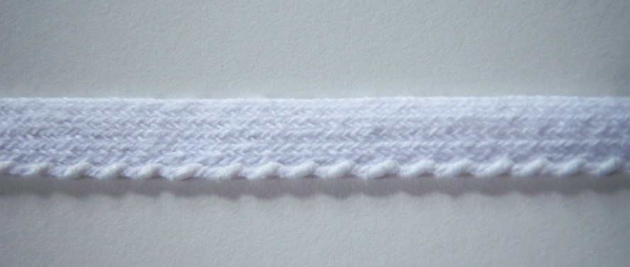 White 1/16" Cotton Piping