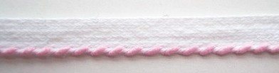 White/Pink Piping