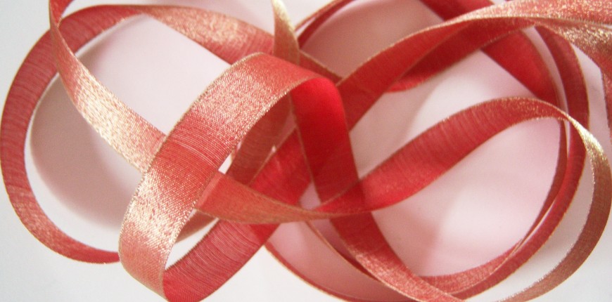 Sienna Irid. Nylon 1/2" Sheer Ribbon