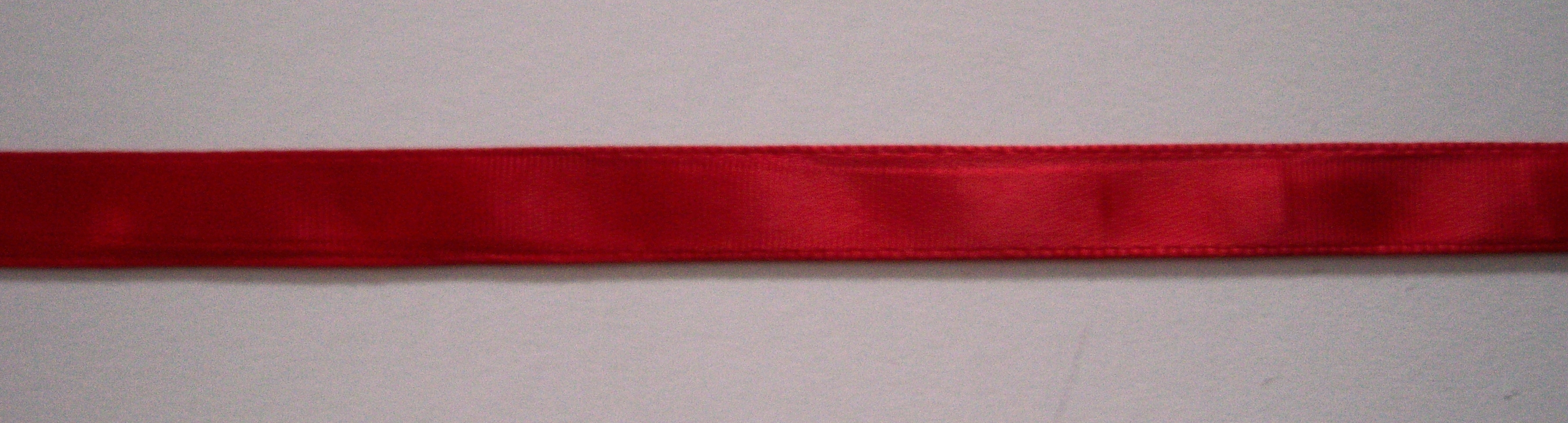 Red 3/8" Single Faced Satin Ribbon