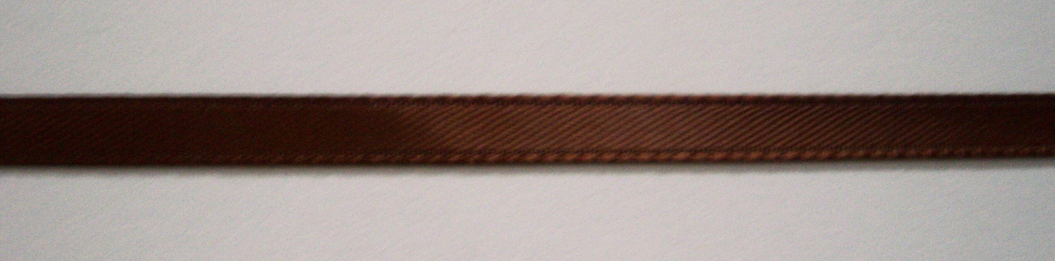 Brown 1/4" Double Faced Satin Ribbon