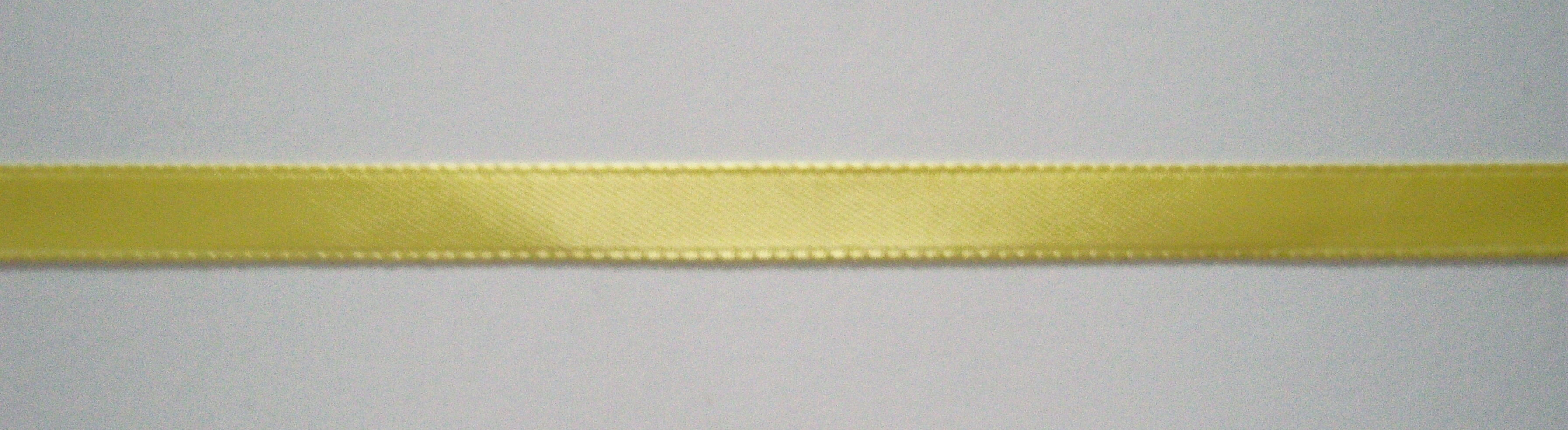 Yellow 3/8" Single Faced Satin Ribbon