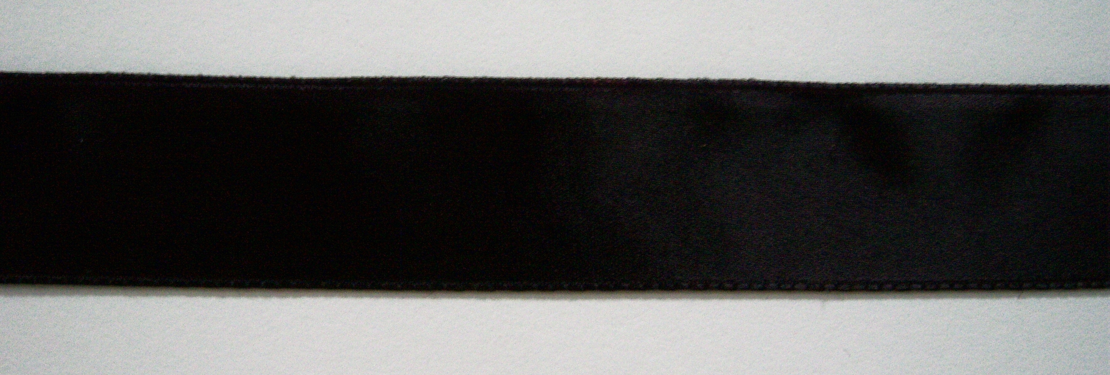 Black Single Faced Satin 1" Ribbon