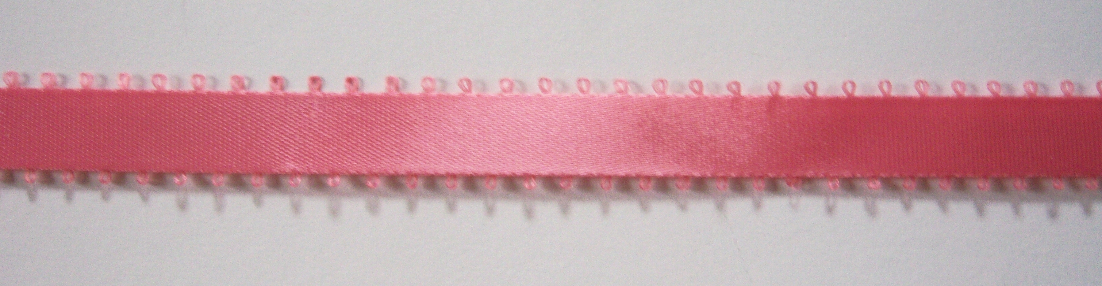 Shrimp 9/16" Double Faced Picot Satin Ribbon