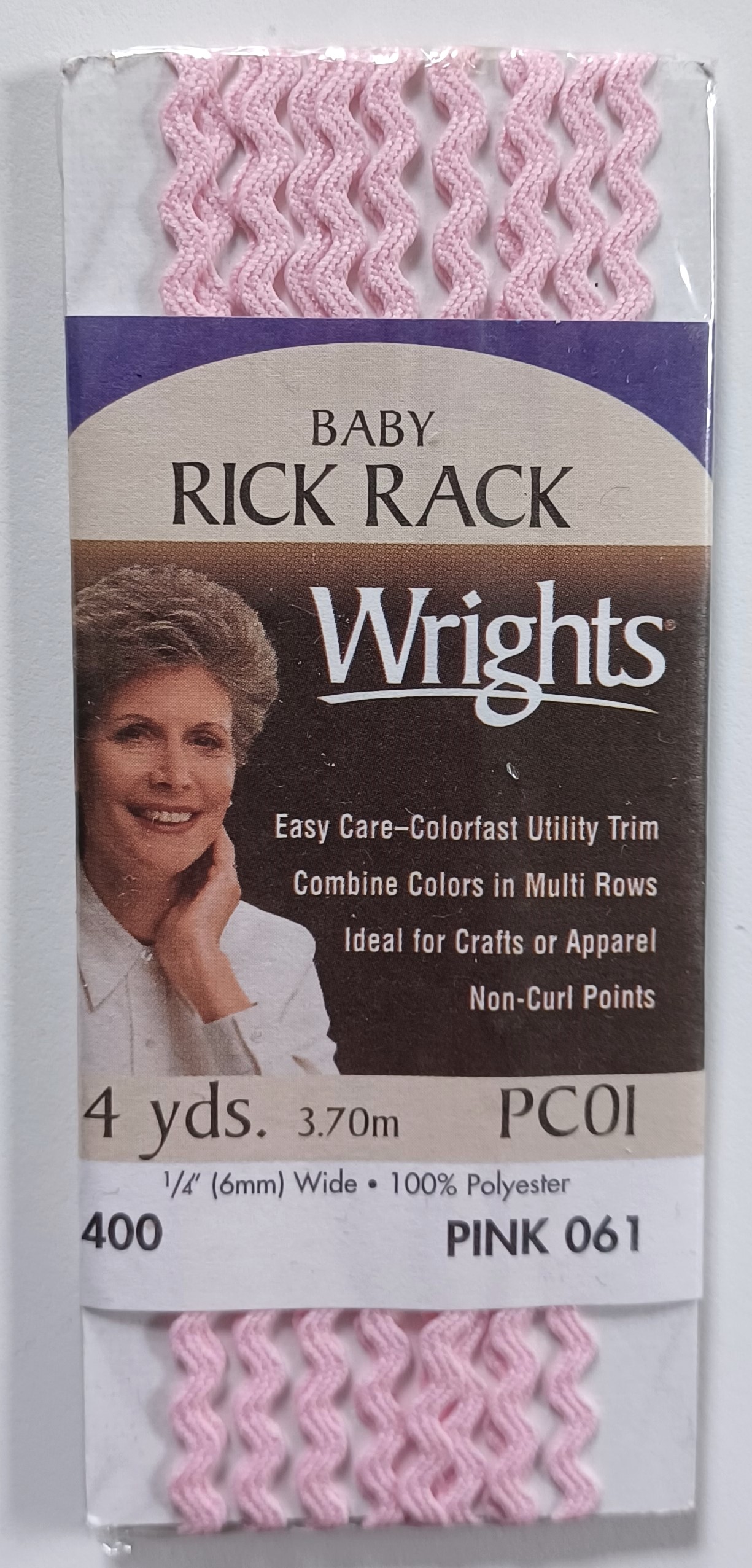 Pink 3/16" Rick Rack