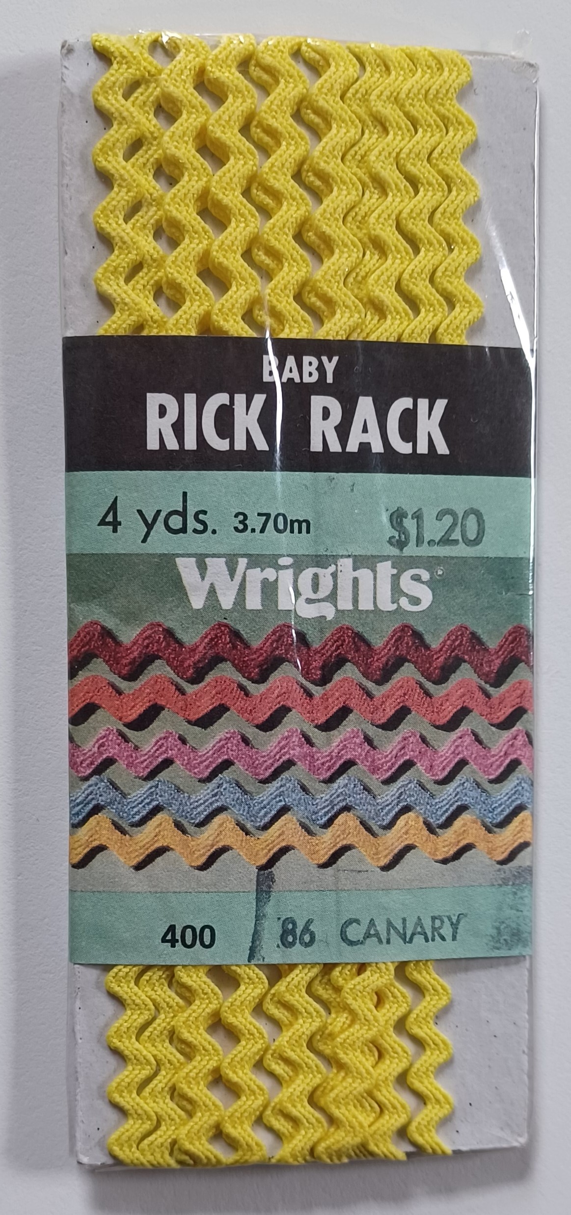 Canary 3/16" Rick Rack