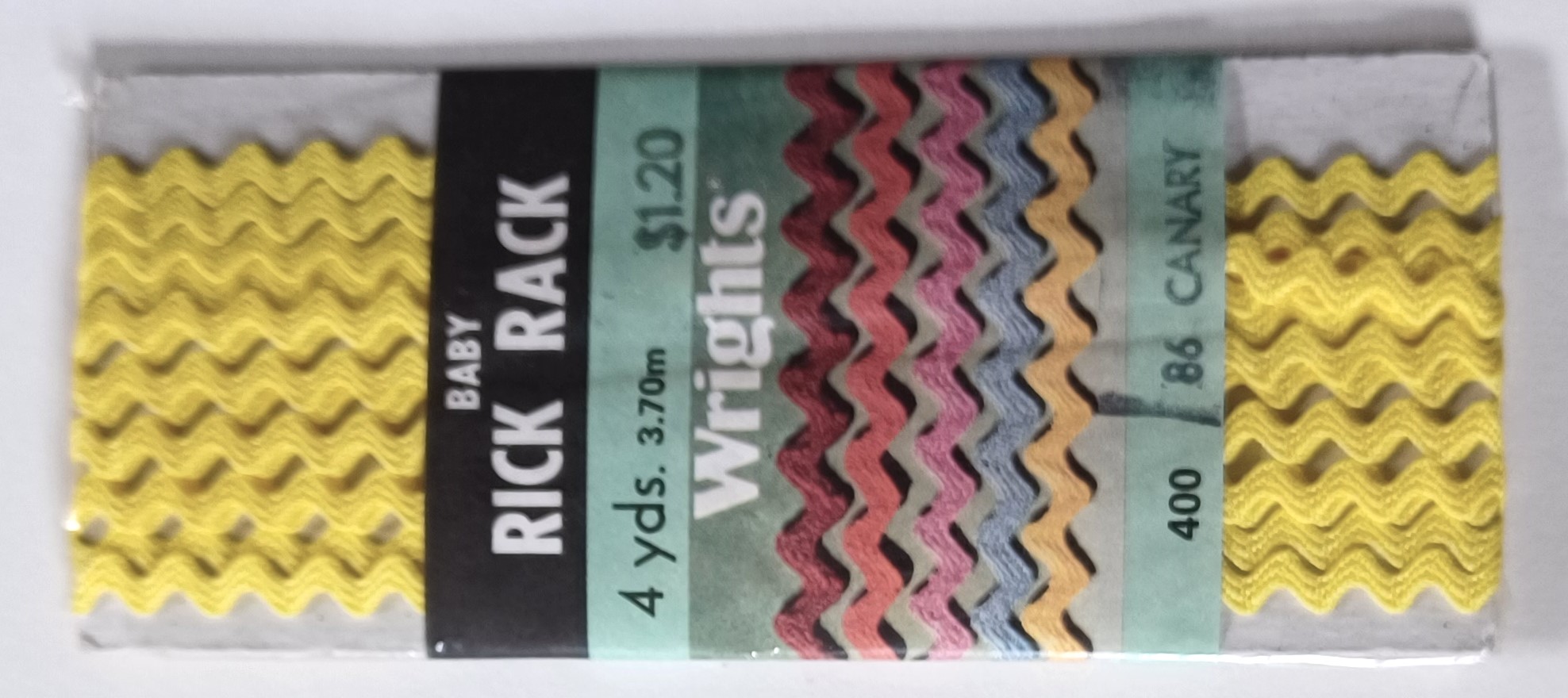 Canary 3/16" Rick Rack