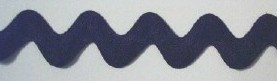 Midnight Navy 1" Rick Rack