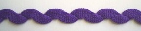Purple Knit 1/2" Rick Rack
