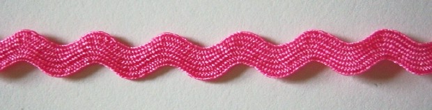 Hot Pink Nylon 5/16" Rick Rack