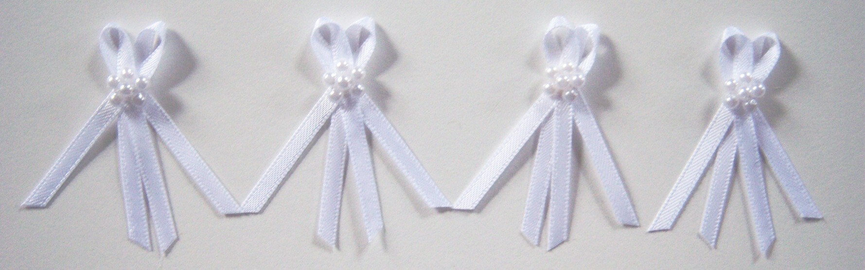 White Satin Bow
