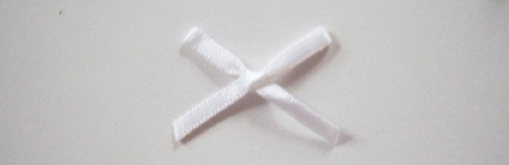 Off-White Satin Bow