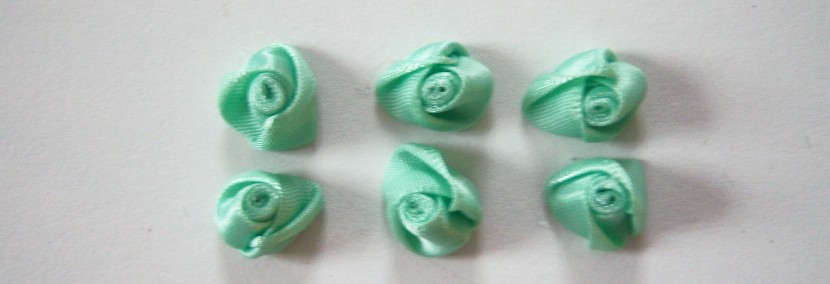 Nile Green Satin 3/8" Rose Bud