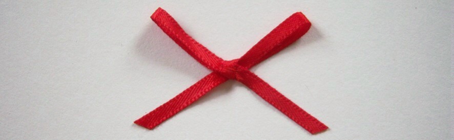 Red Satin Bow