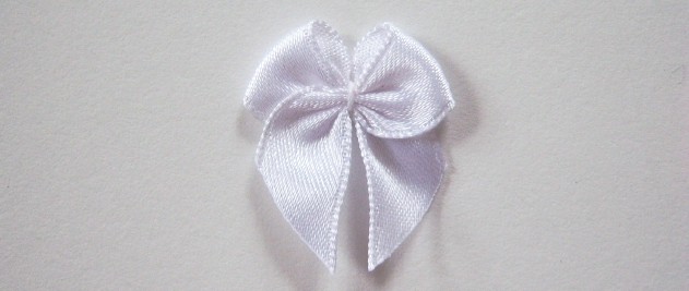 White Satin Bow