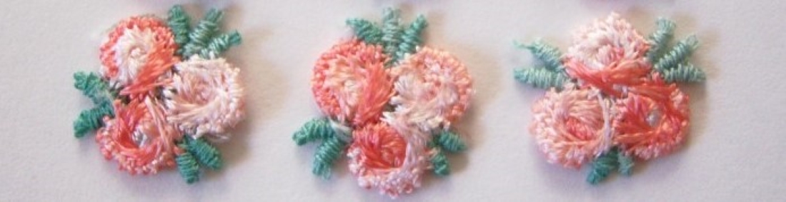 Peach 3/4" Flower