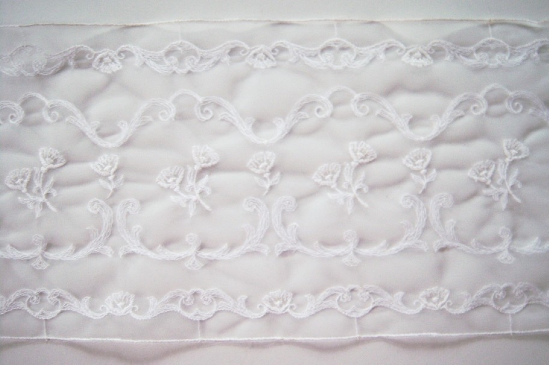Off White 6" Double Tricot