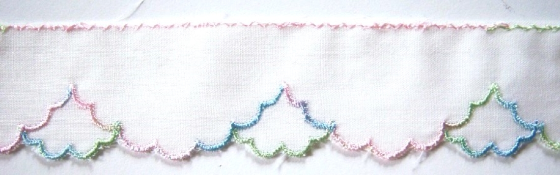 Off White/Pastel 1 3/8" Cotton