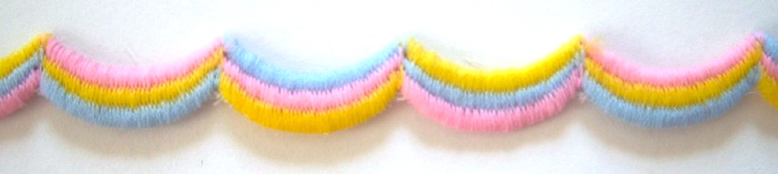 Pastel 1/2" Organza Trim