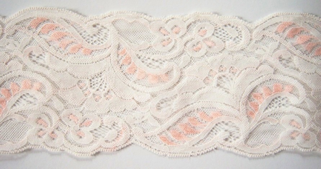 Natural/Peach Lace