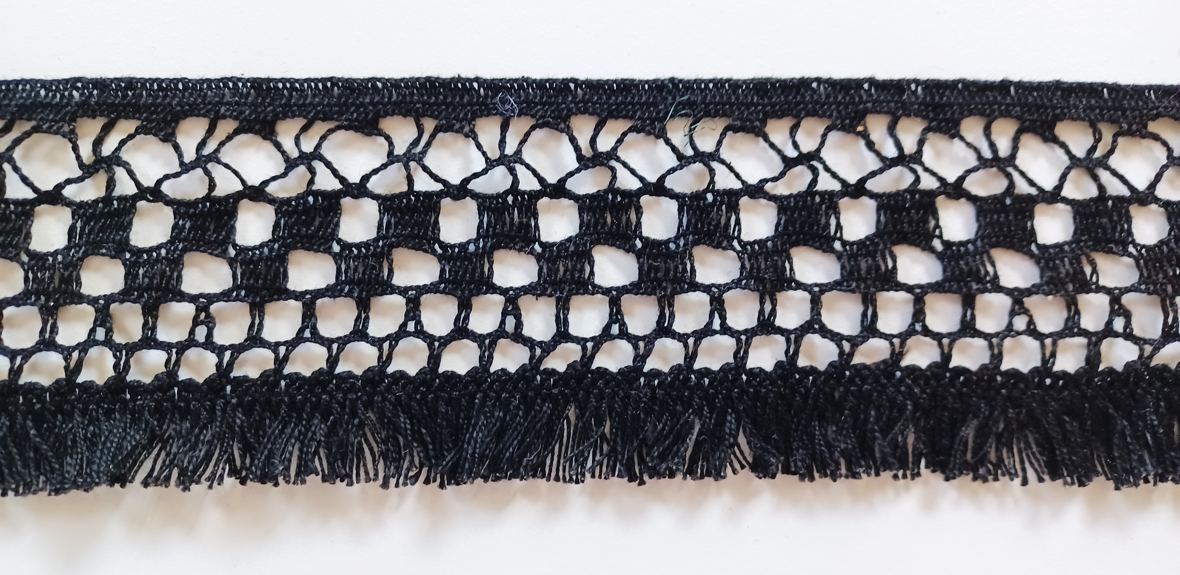 Black 3 1/4" Cluny Lace