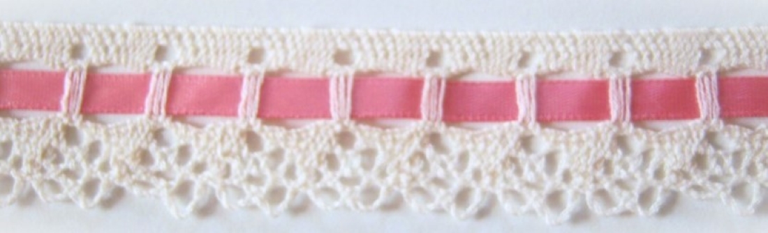 Natural 1" Cluny Rose Satin