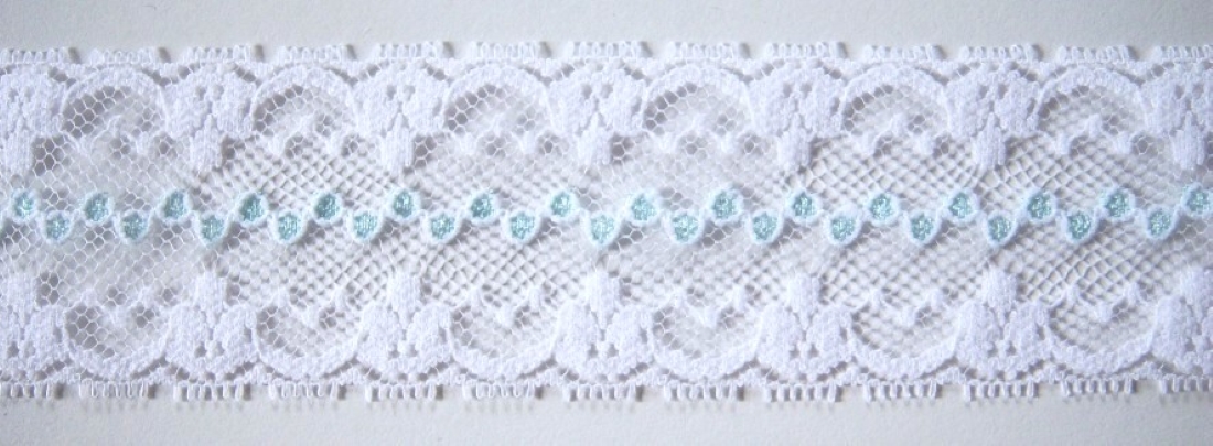 White/Mint Lace