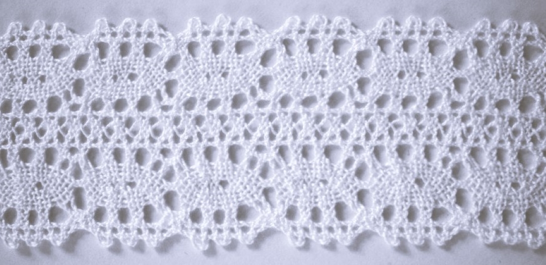 White 2 3/8" Cluny Lace