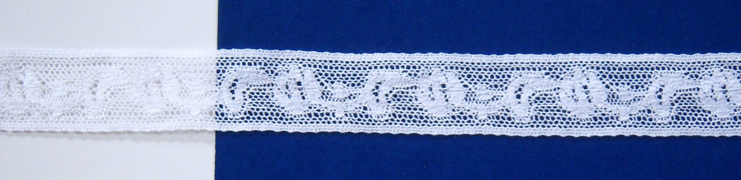 White 1" Nylon Lace