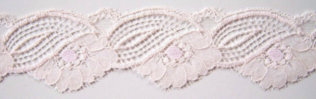 Pale Pink 1 7/8" Nylon Lace