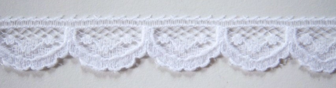 White 5/8" Nylon Lace
