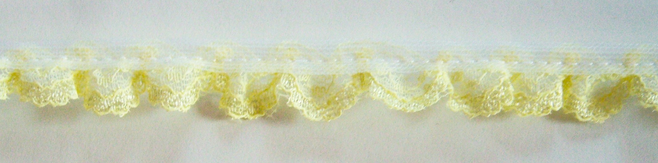 Shiny Yellow 5/8" Ruffled Lace