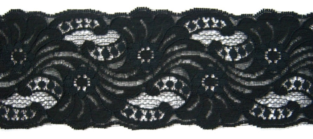 Black 3 3/4" Nylon Lace