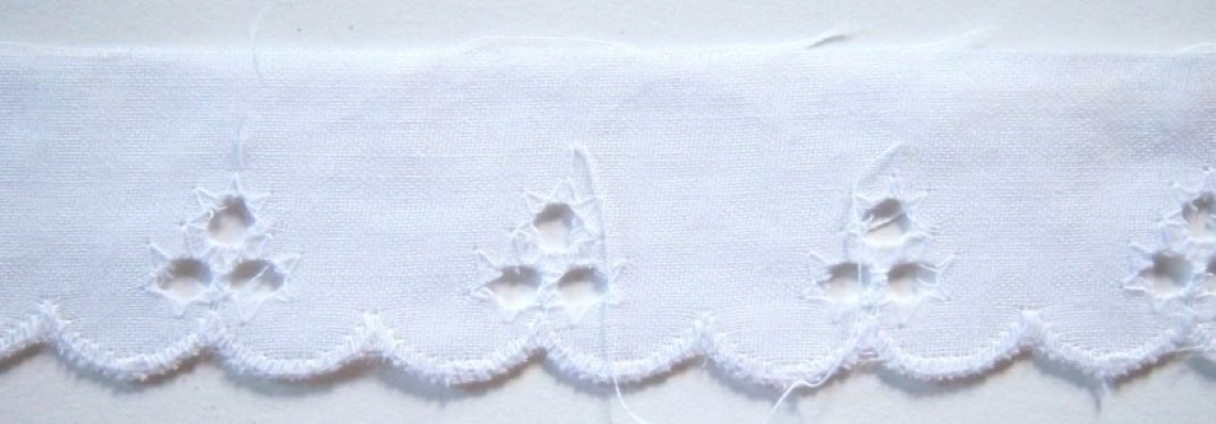 White Eyelet 7/8" Eyelet Lace