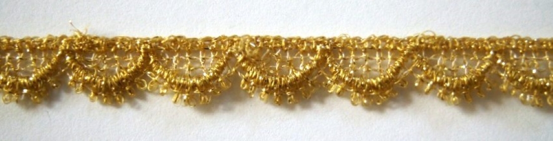 Gold Metallic 1/2" Venise Lace