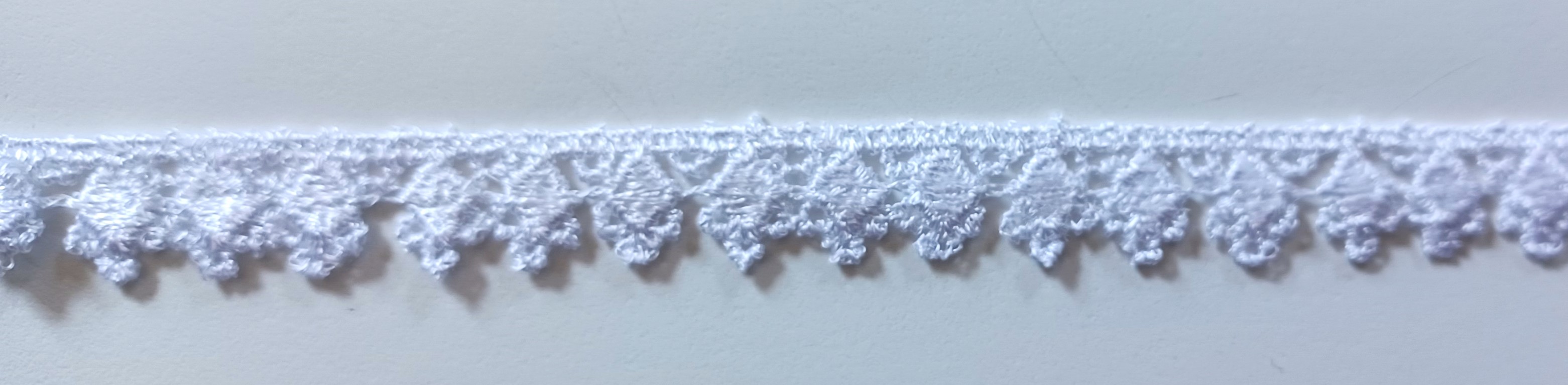 White Rayon 1/2" Venise Lace Trim