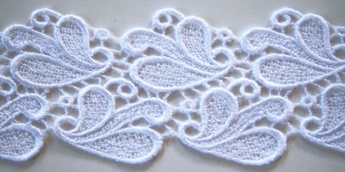 White 2 3/4" Venise Lace