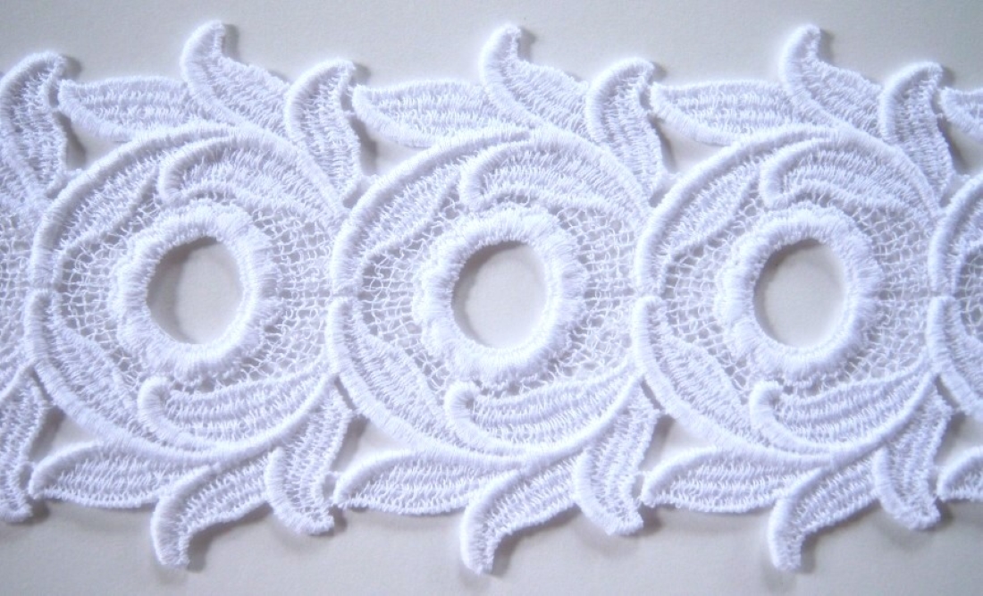 White 3 3/4" Venise Lace