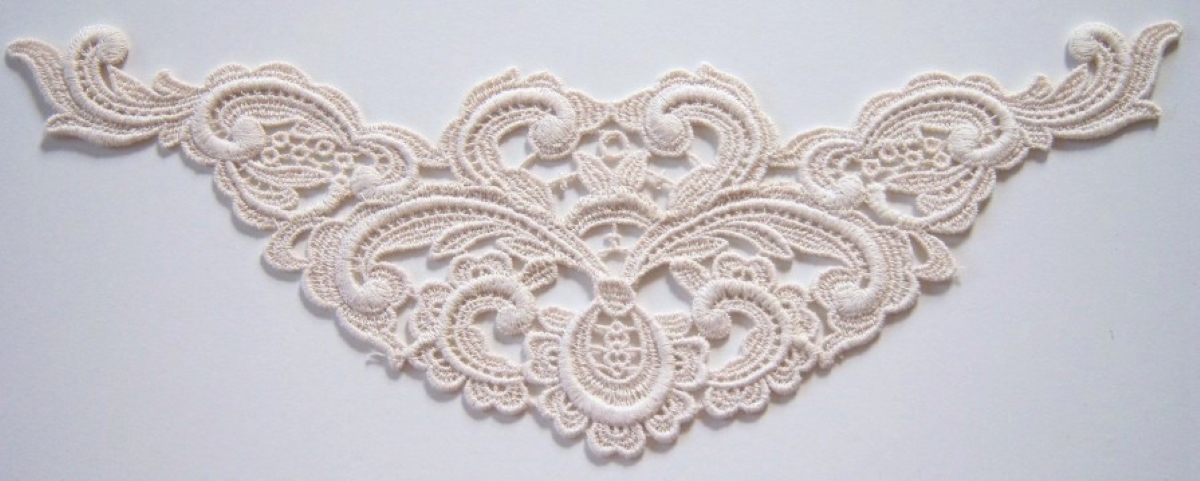 Natural Venise Lace 4" x 11" Yoke
