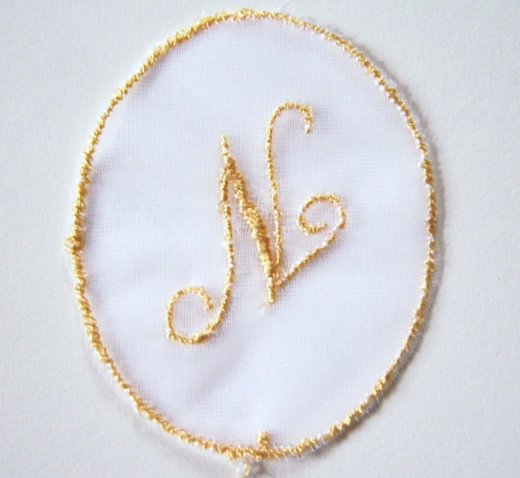 Gold Embr. Organza N Applique