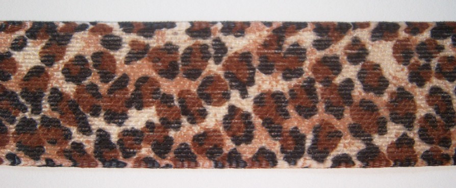 Leopard Opaque 1 1/2" Fabric Ribbon